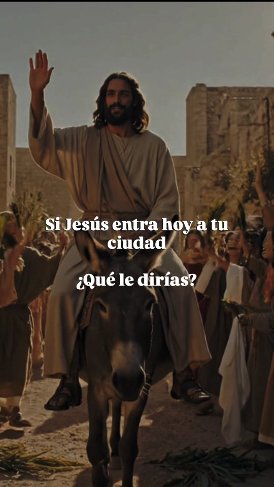 Domingo de Ramos 🌿✨

Si Jesús estuviera entrando hoy a tu ciudad… ¿Qué palabras saldrían de tu corazón? ¿Le pedirías descanso, le darías las gracias o simplemente te quedarías en silencio ante Su mirada?

Hoy no solo conmemoramos Su entrada a Jerusalén; celebramos que sigue queriendo entrar en nuestra vida.

Escribe en los comentarios esa frase que le dirías a Jesús hoy al verlo llegar.

#DiócesisDeCabimas #DomingoDeRamos #SemanaSanta #Reflexión